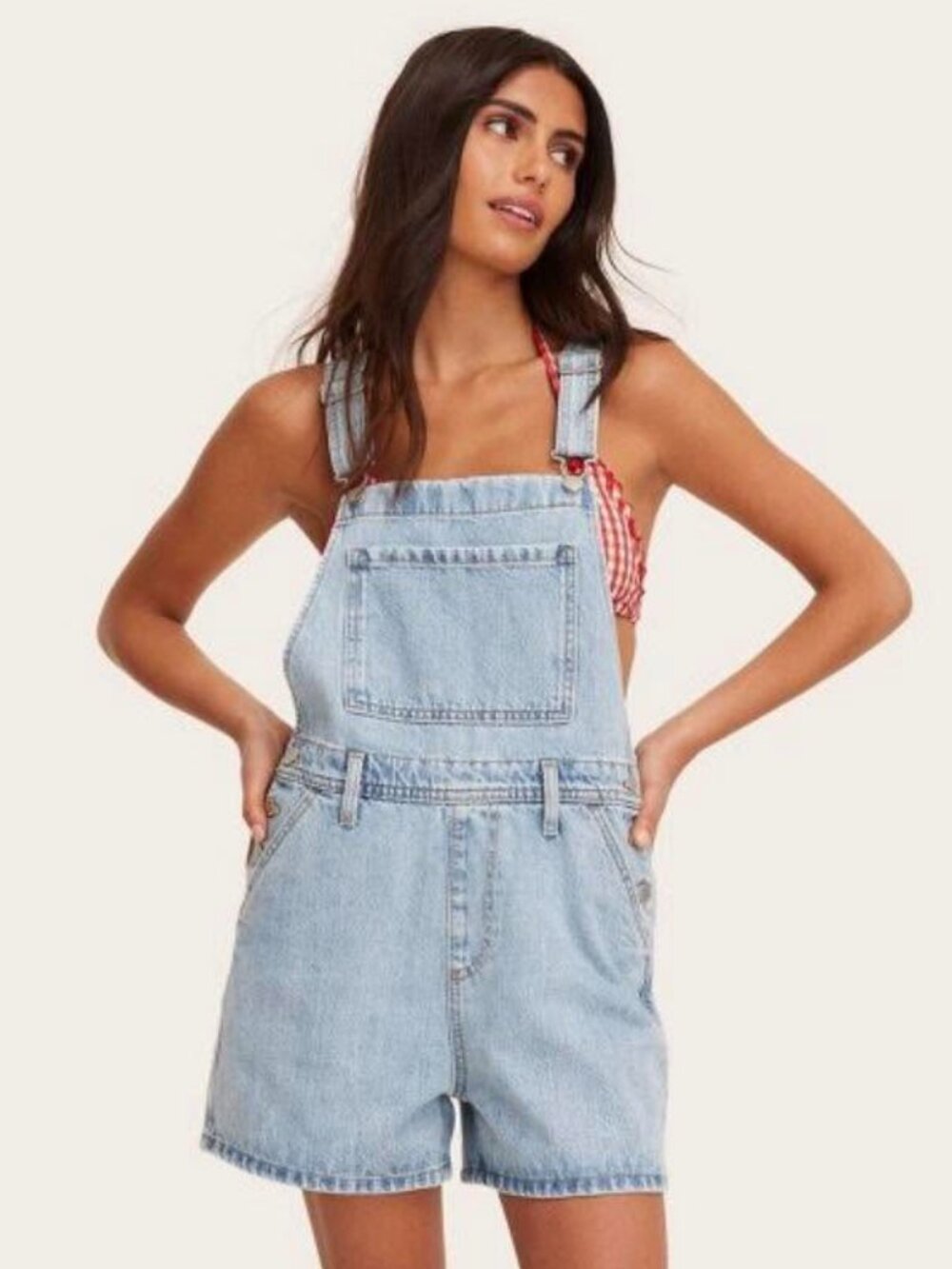 NWT PARKE x TARGET Denim Shortalls Overalls – Size Small